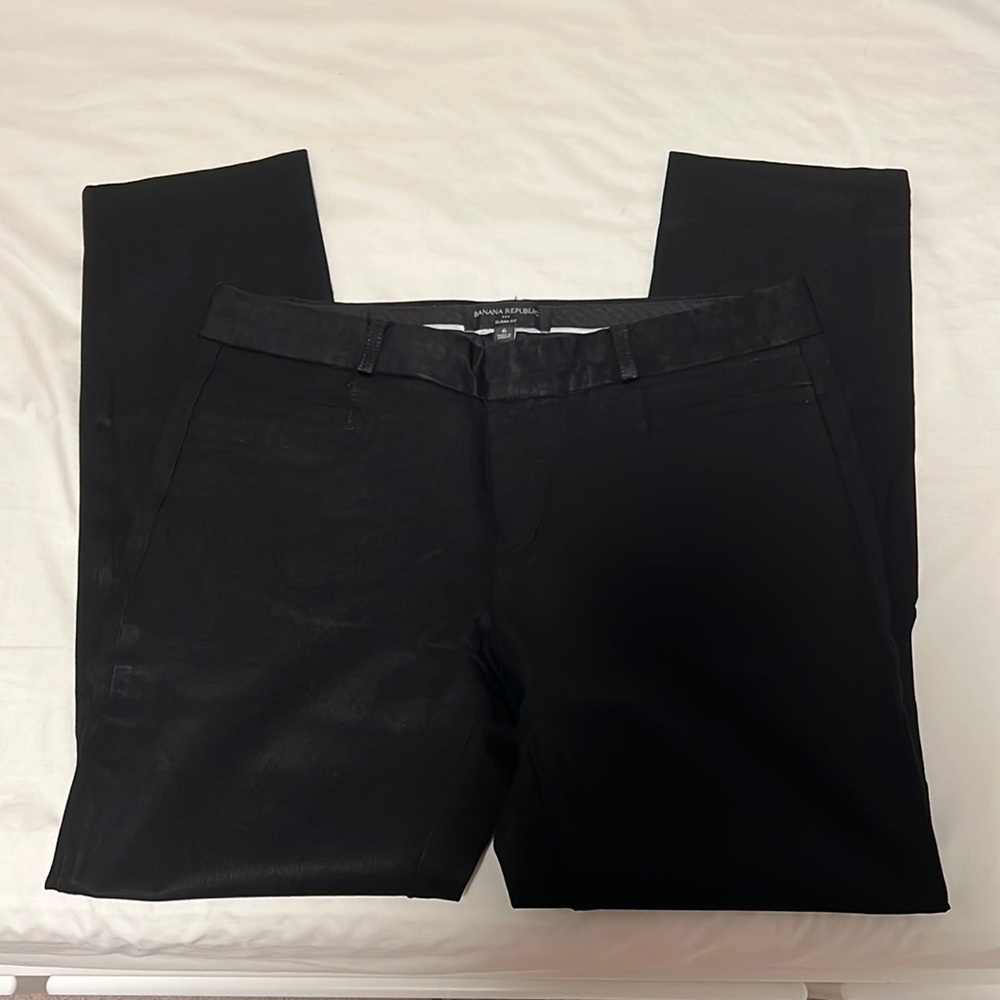 banana republic sloan fit black pant